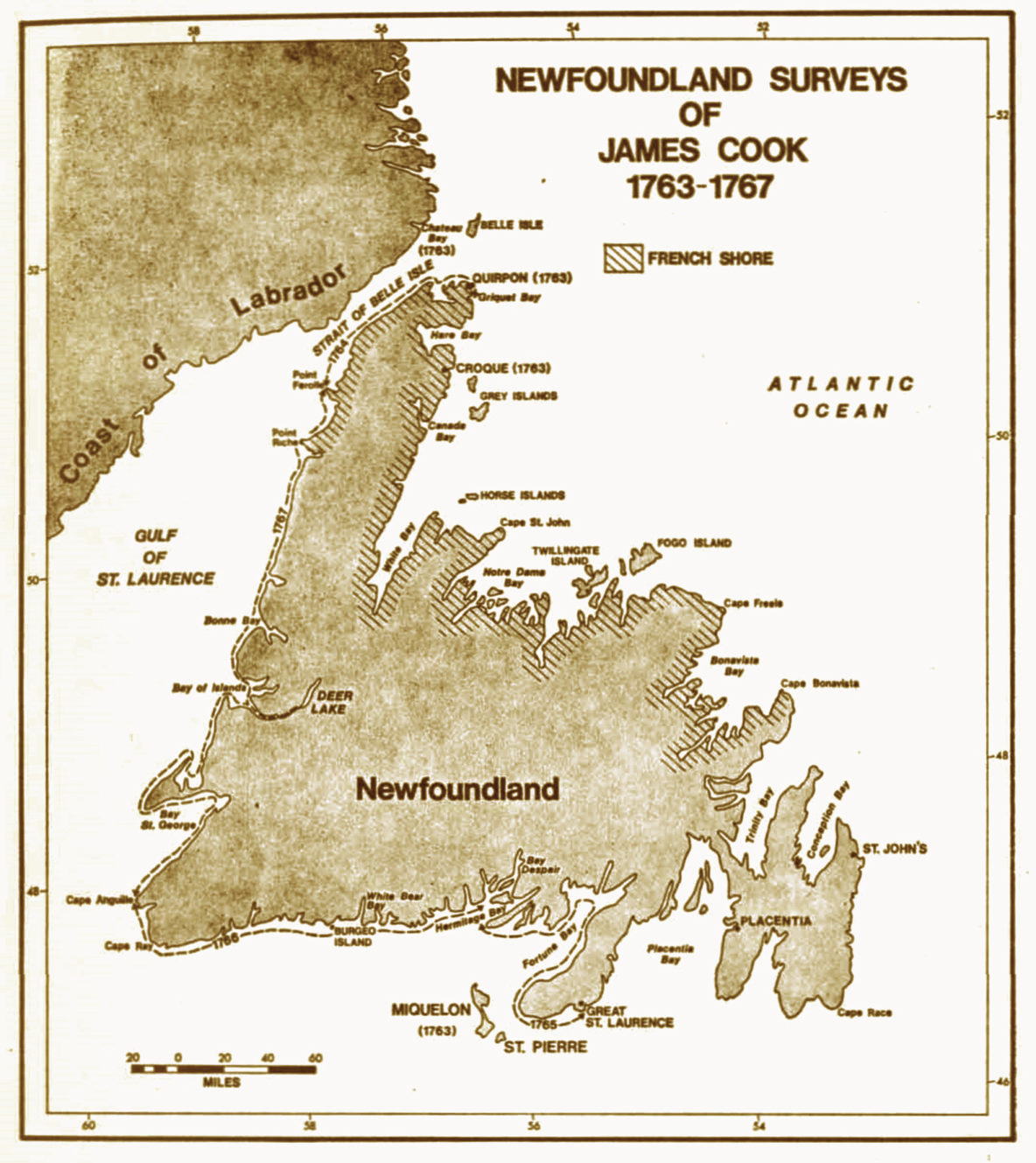 Chart of the West Coast of Newfoundland, 1768 | Cabox