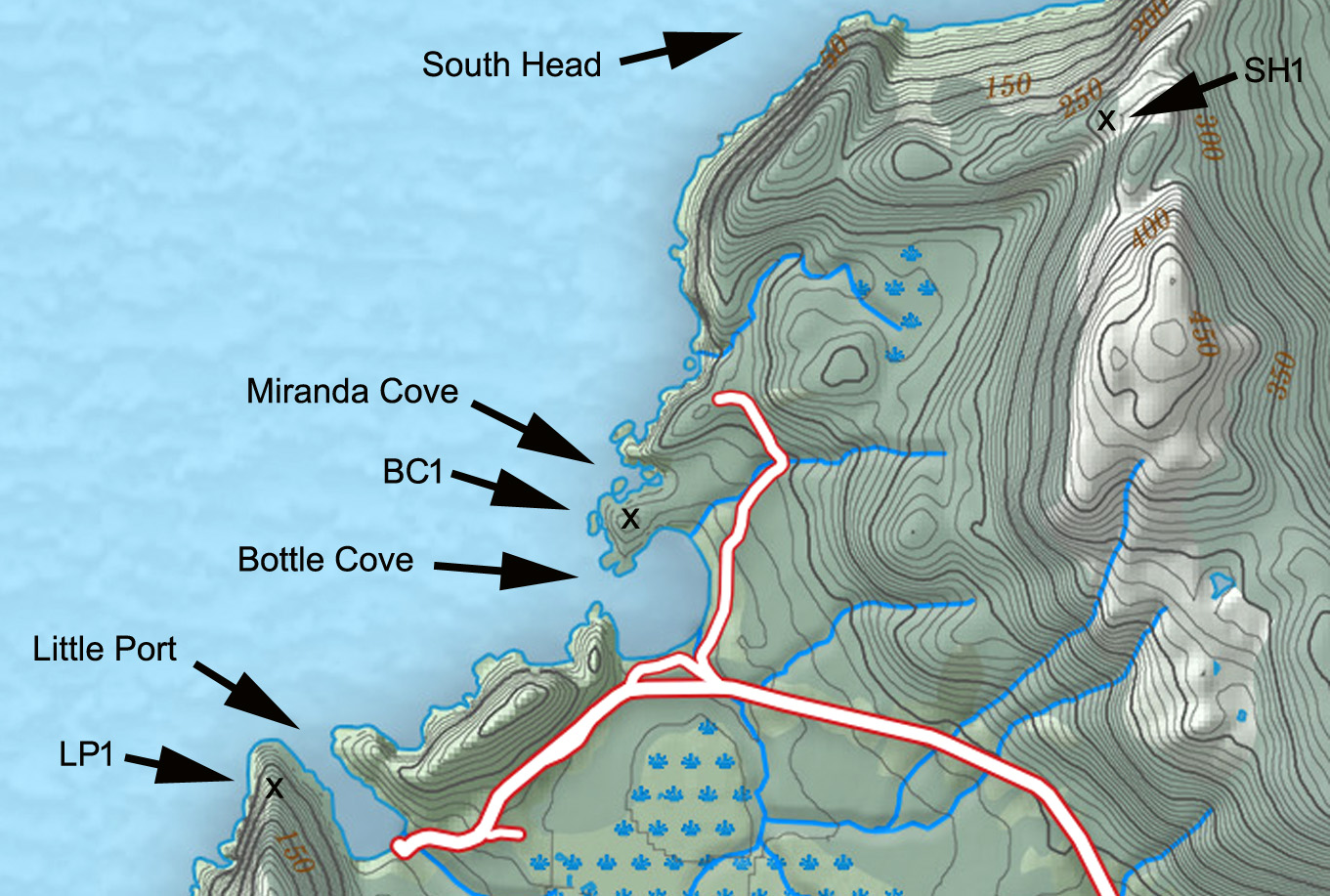 Bottle Cove VR Map