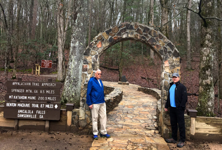 Geopark Reps Visit Appalachian Trail Southern Terminus | Cabox